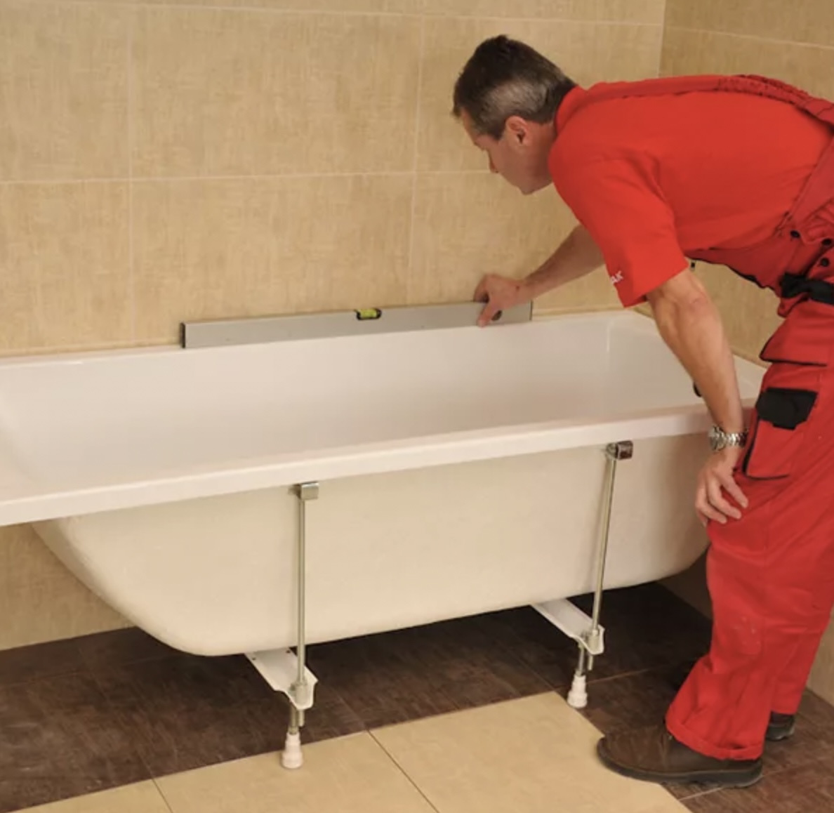 Монтаж ванны Установка ванны